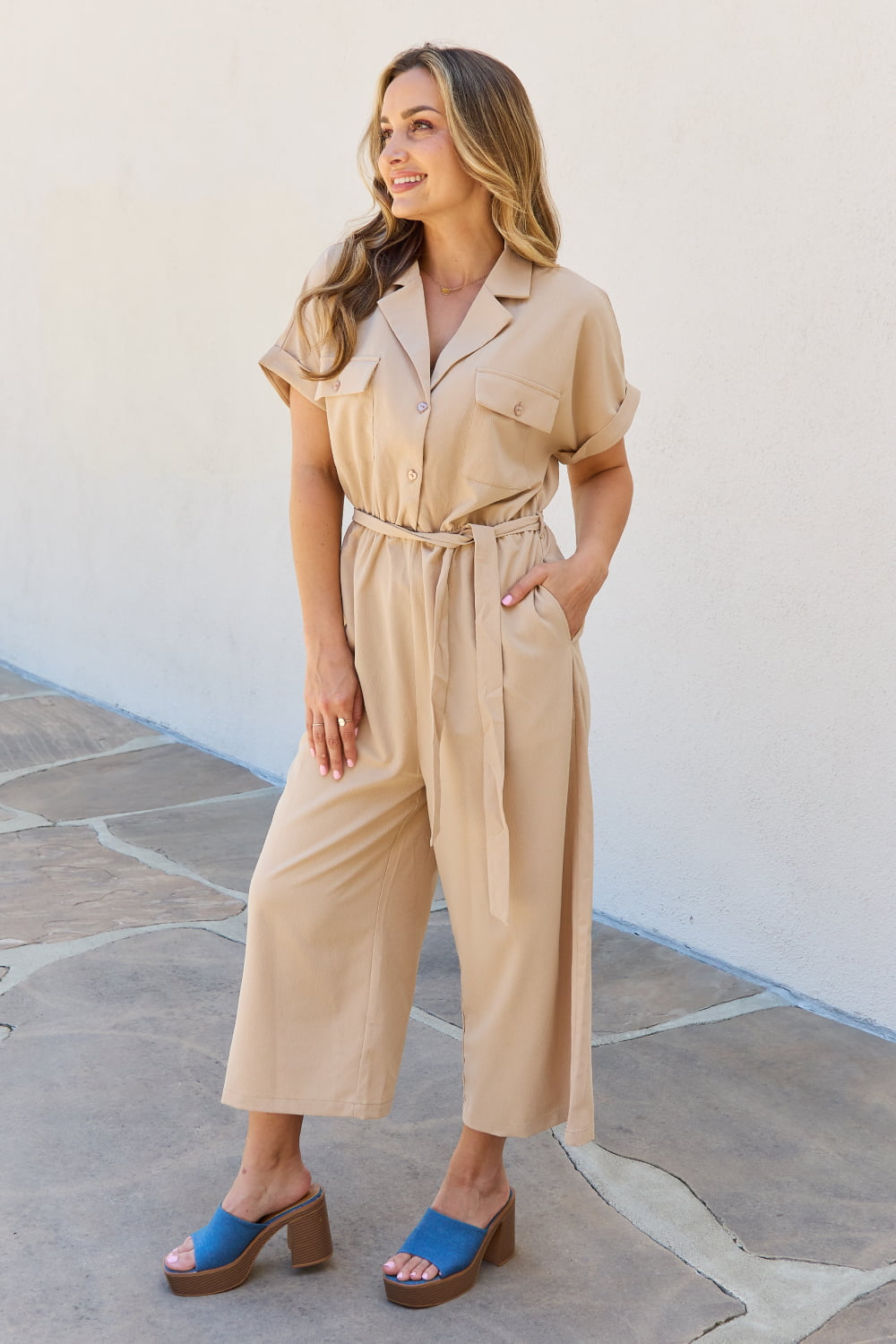 Petal Dew All In One Solid Jumpsuit