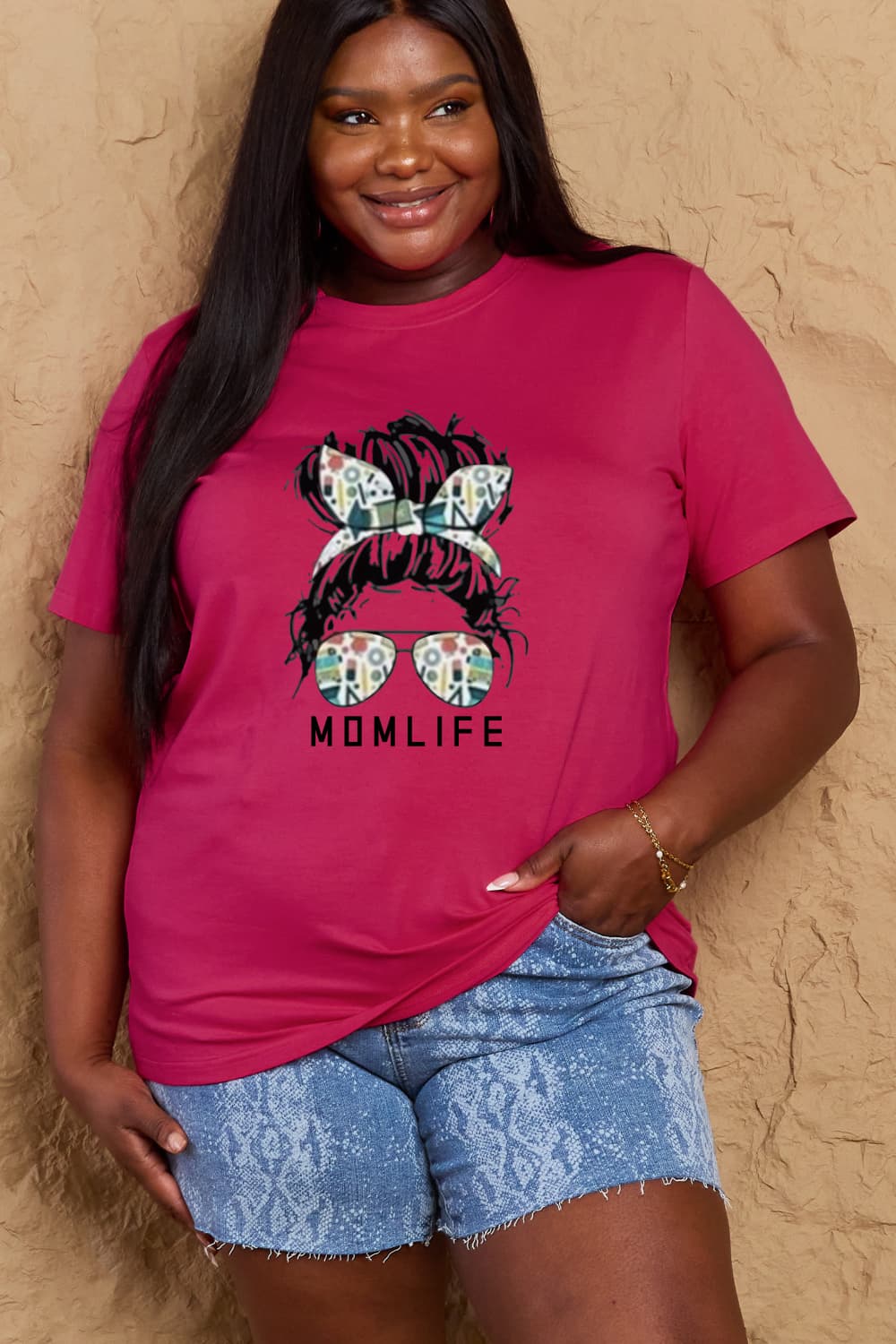 Simply Love MOM LIFE Graphic Cotton Tee
