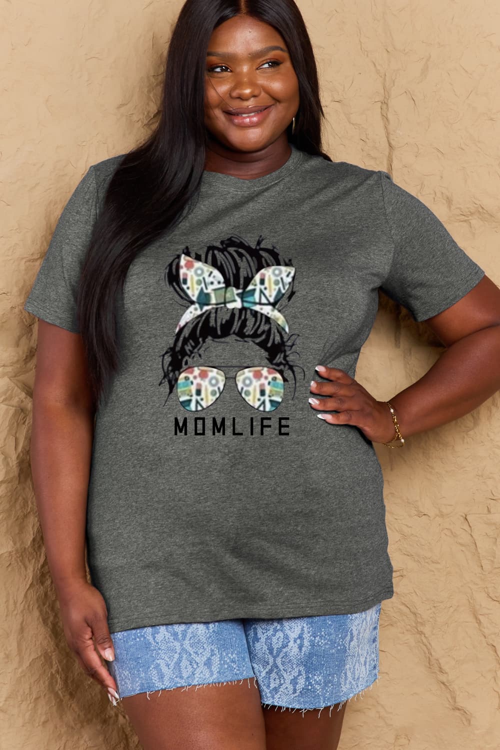 Simply Love MOM LIFE Graphic Cotton Tee