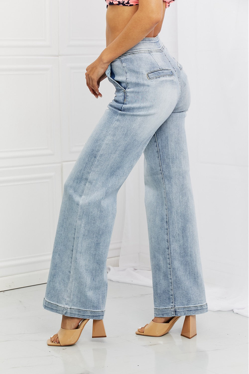 RISEN Luisa Wide Flare Jeans